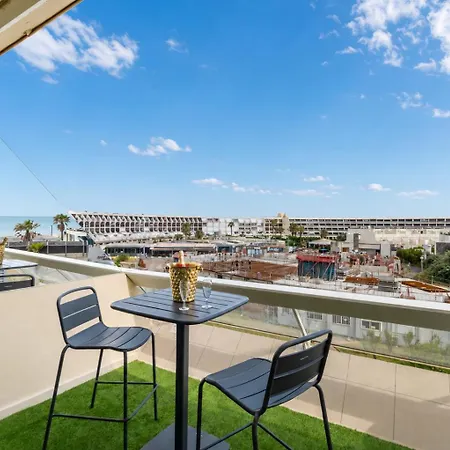 Apartment Le Pure Heliopolis - Vue - Parking - Terrasse - Village Naturiste Agde